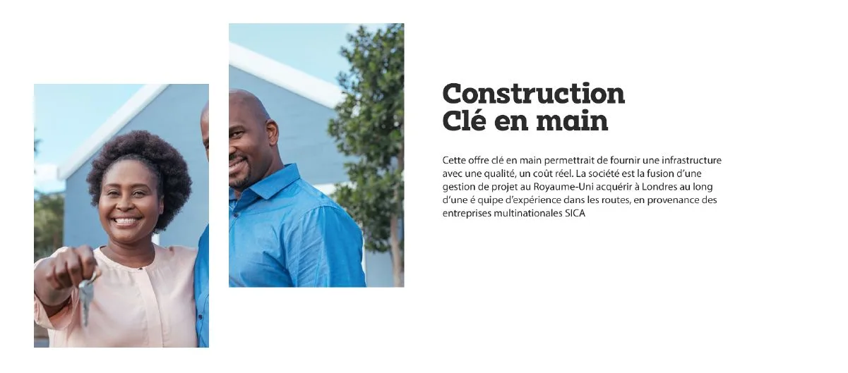 Construction, « Construction clé en main » : deux portraits superposés. Archive du site livré.