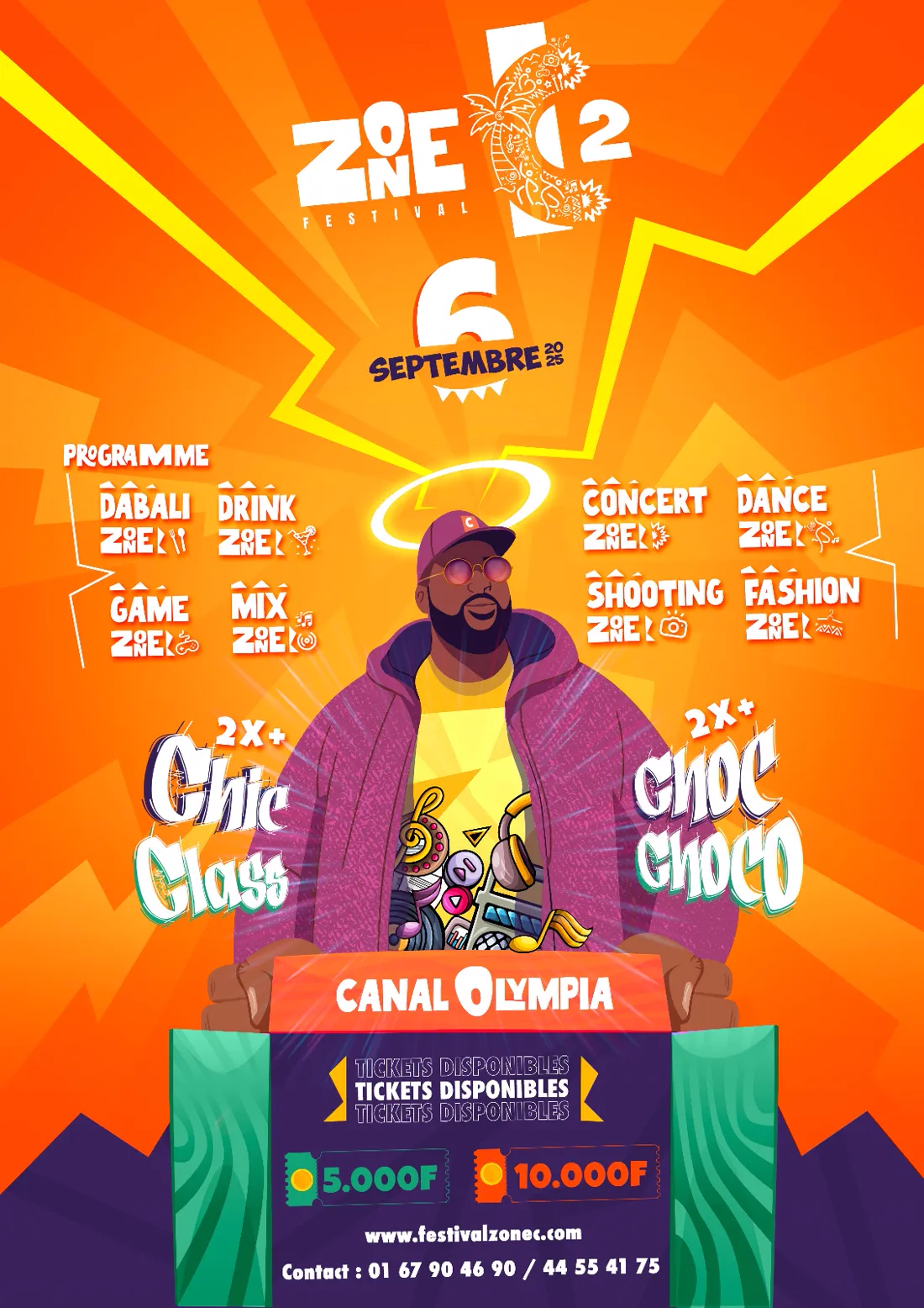 Affiche principale Zone C 2025, Canal Olympia